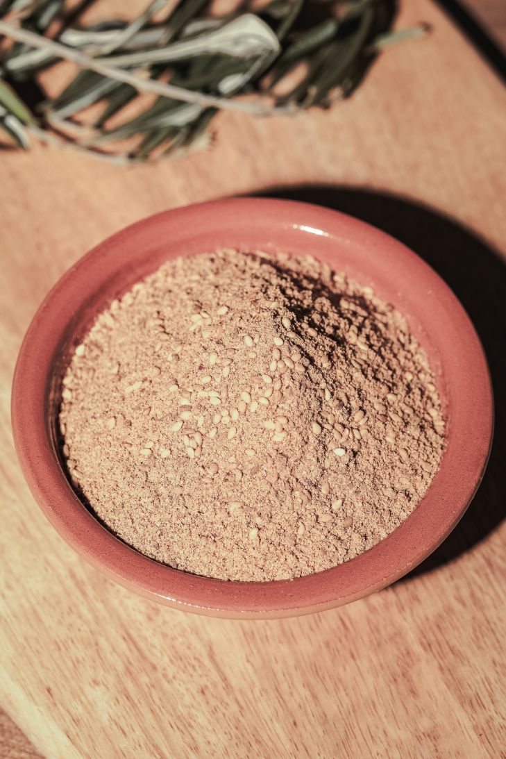 Palestinian duqqa — detail photo — Zaatar & Zayn