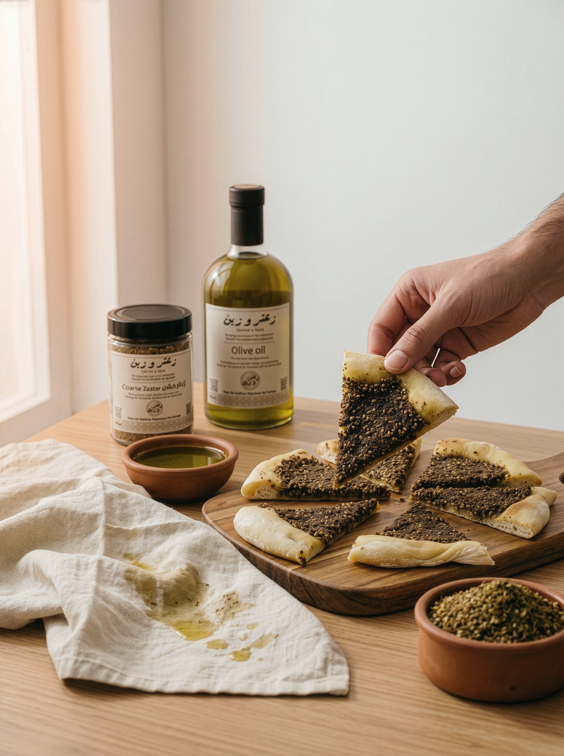 The Daily Essentials set — detail photo — Zaatar & Zayn