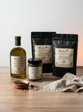 The Heritage Pantry set: olive oil, zaatar, sumac, freekeh and maftool — Zaatar & Zayn